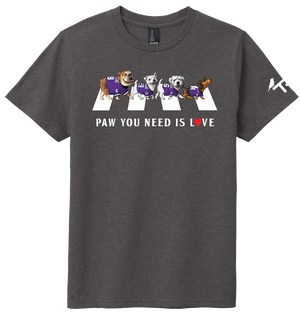 TRF - Sponsor a T-Shirt for a pediatric cancer patient. "PAW YOU NEED IS LOVE"